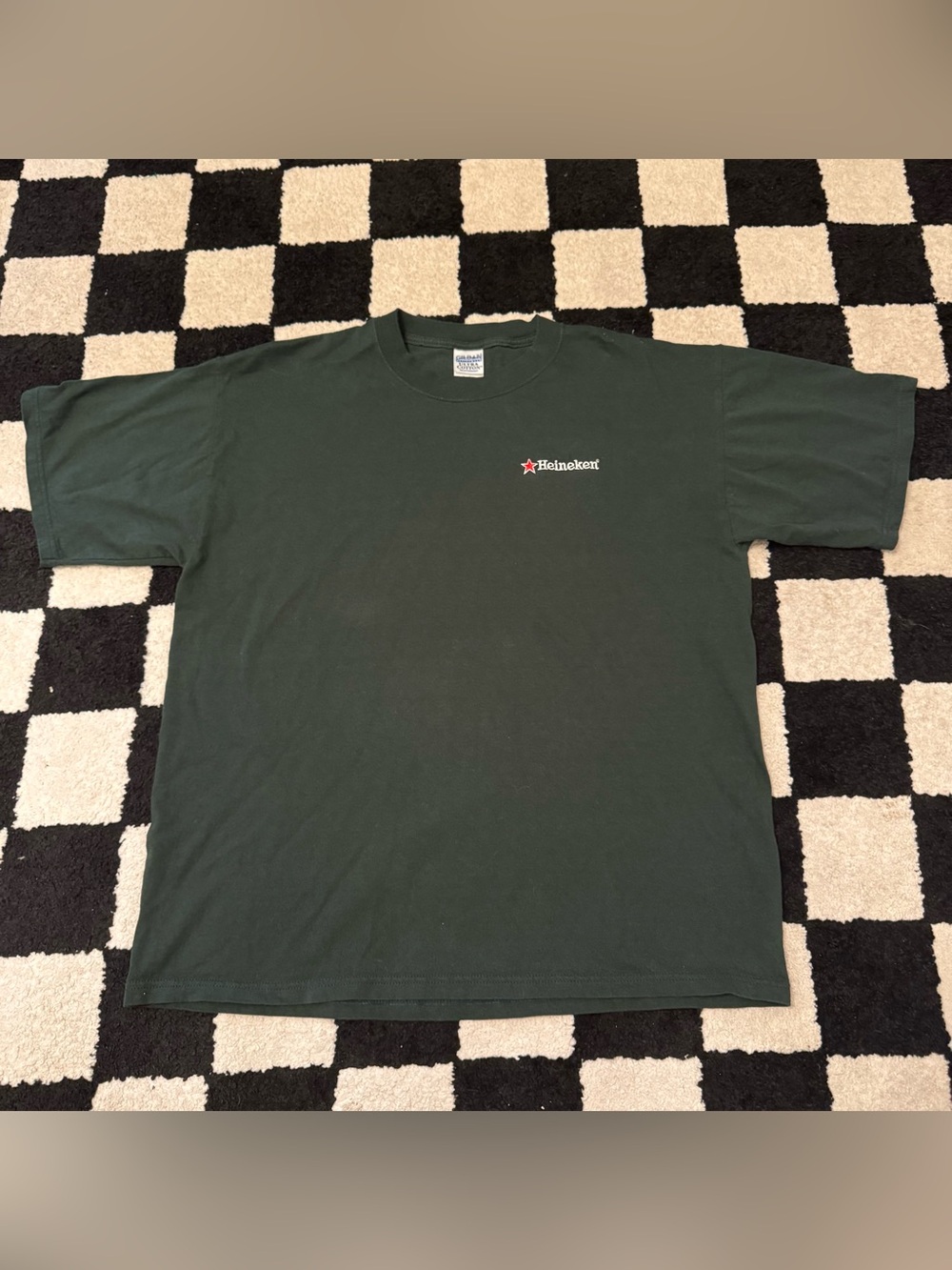 Vintage Heineken Green Short Sleeve T-shirt Size XL